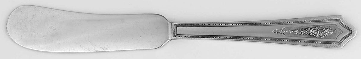 Carmen (Silverplate, 1927) Flat Handle Butter Spreader by International Silver-1