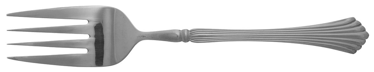 Cascade (Stainless) Medium Solid Cold Meat Serving Fork by International Silver-1