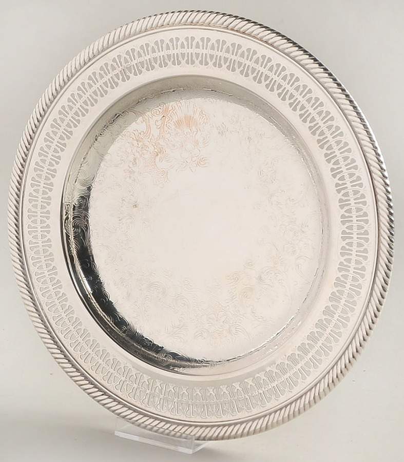 Castleton (Silverplate, Hollowware) 10" Round Tray by International Silver-1