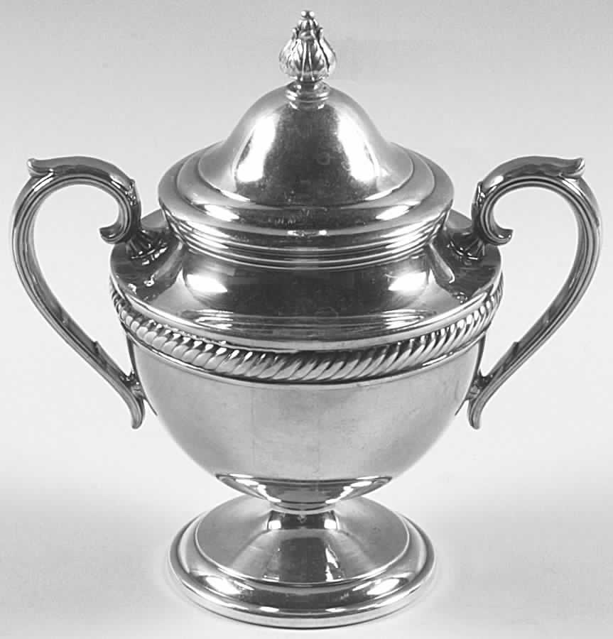 Castleton (Silverplate, Hollowware) Sugar Bowl & Lid by International Silver-1