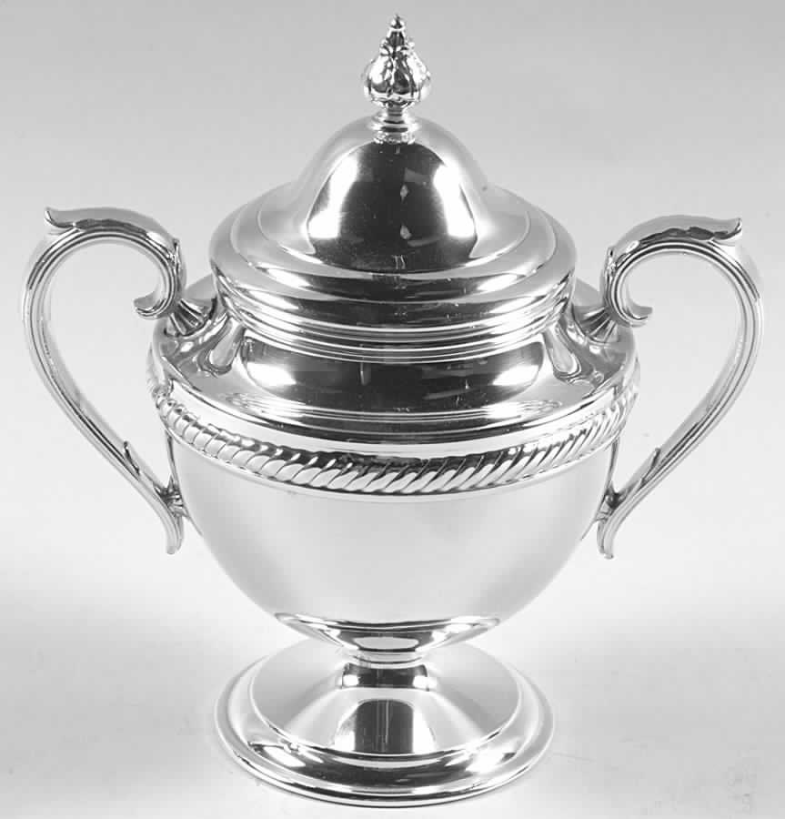 Castleton (Silverplate, Hollowware) Sugar Bowl & Lid by International Silver-1