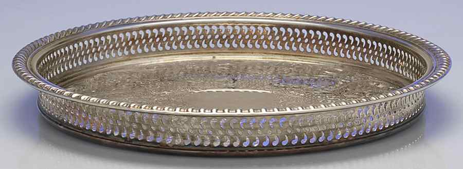 Castleton (Silverplate, Hollowware) 12" Gallery Tray by International Silver-1