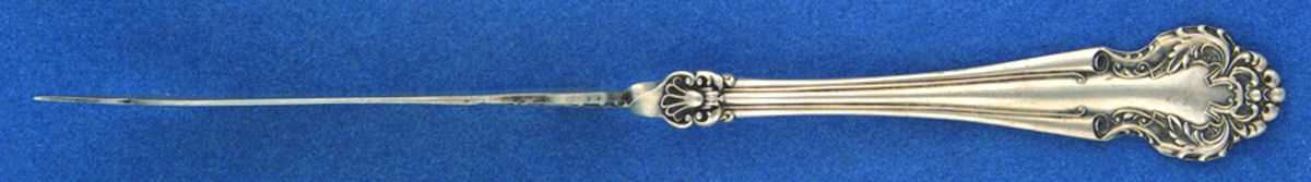 Cedric (Silverplate, 1906) Orange Knife with Silverplate Blade by International Silver-1