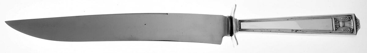 Century (Silverplate, 1923) Large Stainless Blade Roast Carving Knife by International Silver-1