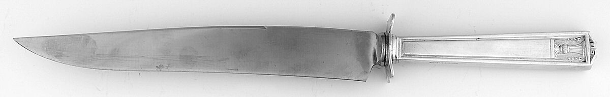 Century (Silverplate, 1923) Large Stainless Blade Roast Carving Knife by International Silver-1