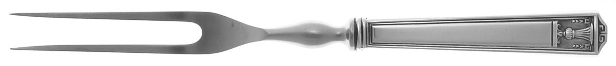 Century (Silverplate, 1923) Small Steak Carving Fork with Stainless Prongs by International Silver-1