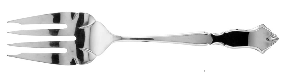 Chadwick (Silverplate, 1975) Medium Solid Cold Meat Serving Fork by International Silver-1