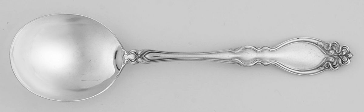 Chatsworth-Chalon (Silverplate, 1906) Round Bowl Soup Spoon (Gumbo) by International Silver-1