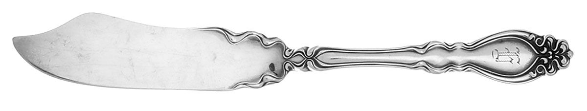 Chatsworth-Chalon (Silverplate, 1906) Monogramed Flat Handle Master Butter Knife by International Silver-1