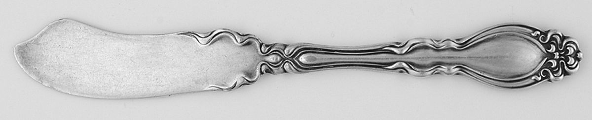 Chatsworth-Chalon (Silverplate, 1906) Flat Handle Butter Spreader by International Silver-1