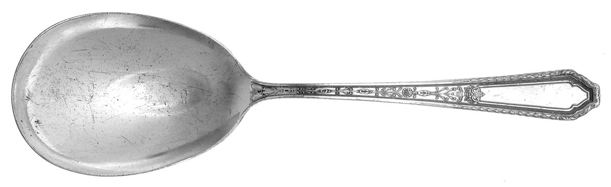 Chalfonte (Silverplate, 1926) Solid Smooth Casserole Spoon by International Silver-1