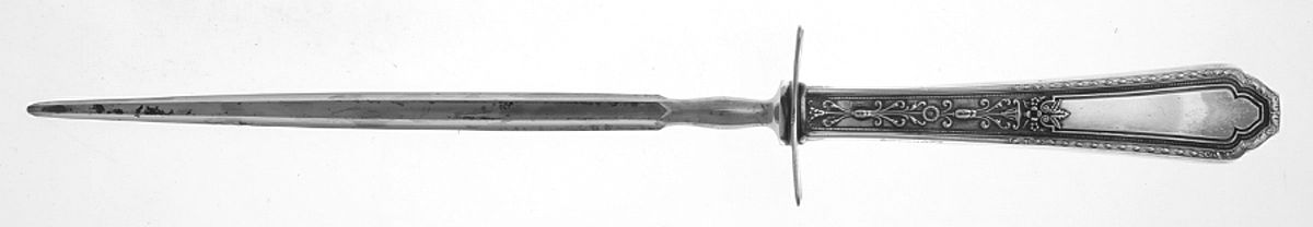 Chalfonte (Silverplate, 1926) Large Roast Steel Rod Knife Sharpener by International Silver-1