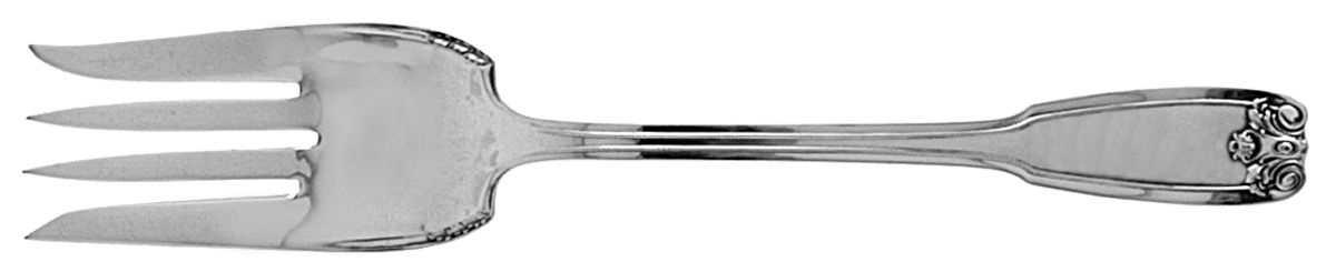 Champlain (Silverplate, 1912) Medium Solid Cold Meat Serving Fork by International Silver-1
