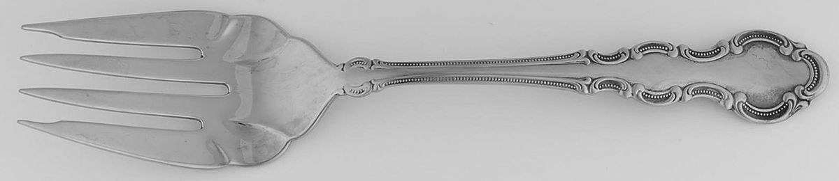 Chamonix (Stainless) Medium Solid Cold Meat Serving Fork by International Silver-1