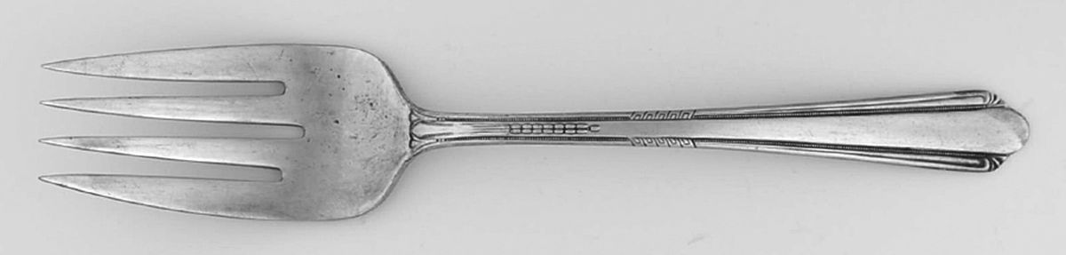 Charm (Silverplate, 1929) Large Solid Cold Meat Serving Fork by International Silver-1