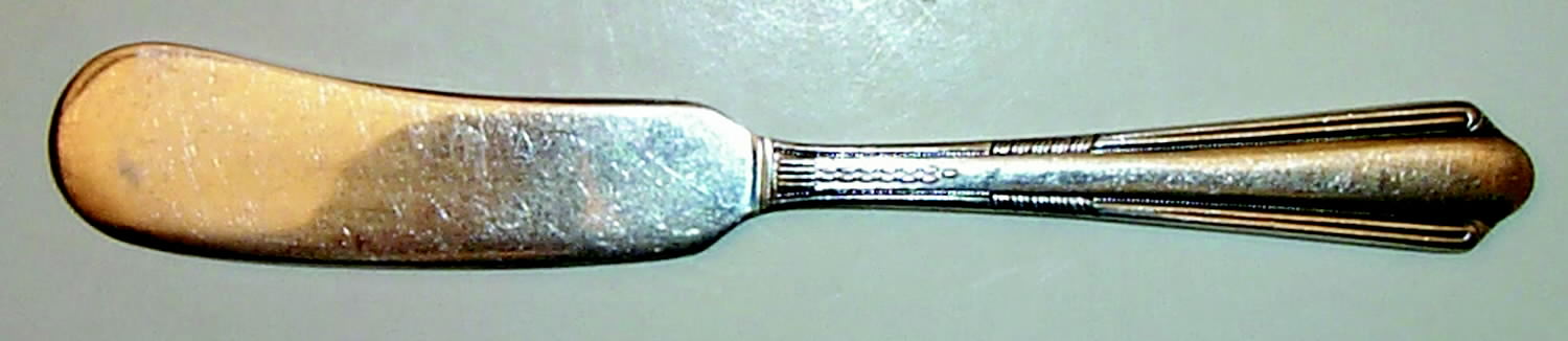 Charm (Silverplate, 1929) Flat Handle Butter Spreader by International Silver-1