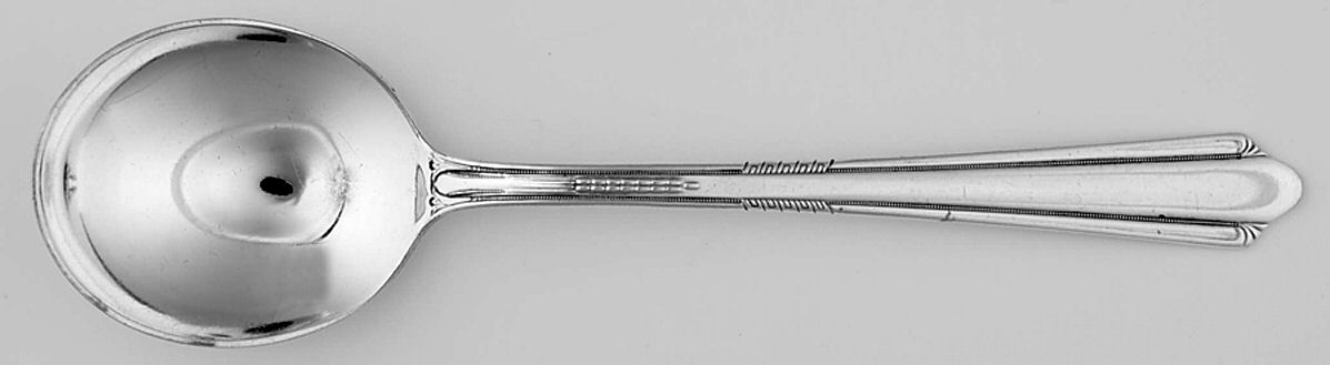 Charm (Silverplate, 1929) Round Bowl Soup Spoon (Gumbo) by International Silver-1