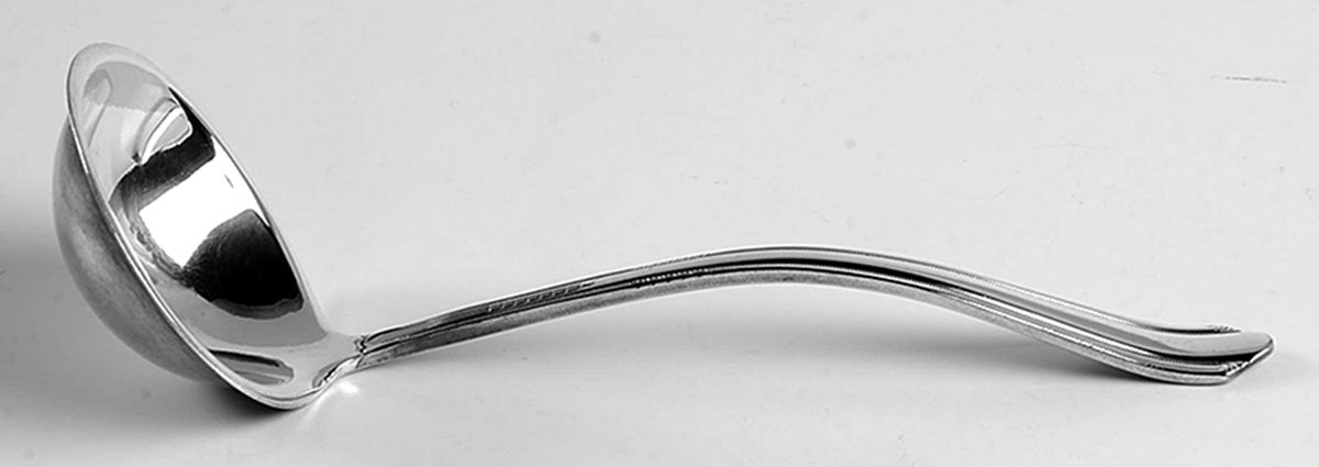 Charm (Silverplate, 1929) Solid Piece Cream Ladle by International Silver-1