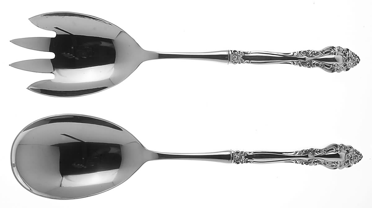 Charmaine (Sterling, 1979) 2 Pc Salad Set with Stainless Bowl by International Silver-1