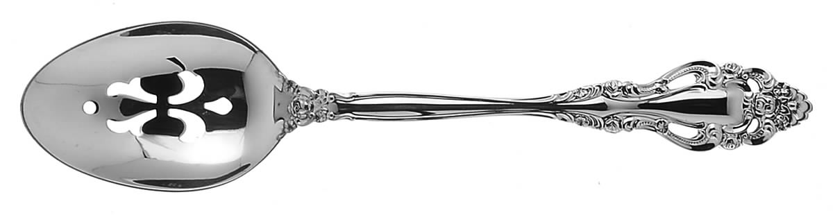 Charmaine (Sterling, 1979) Pierced Tablespoon (Serving Spoon) by International Silver-1