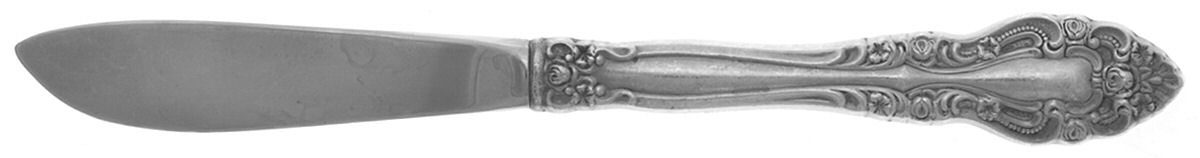 Charmaine (Sterling, 1979) Modern Hollow Butter Spreader (Stainless) by International Silver-1