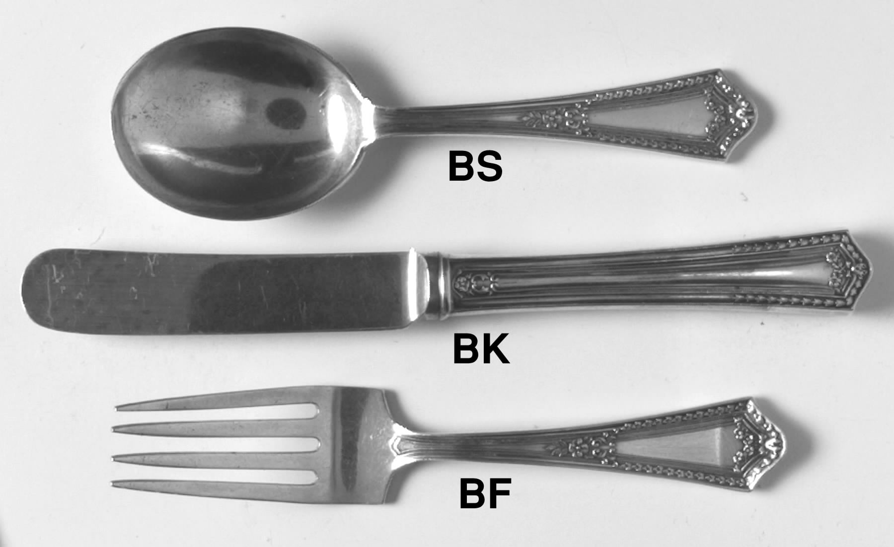 Chesterfield (Sterling, 1914) 3-Piece Baby Set (BF, BS, INS) by International Silver-1