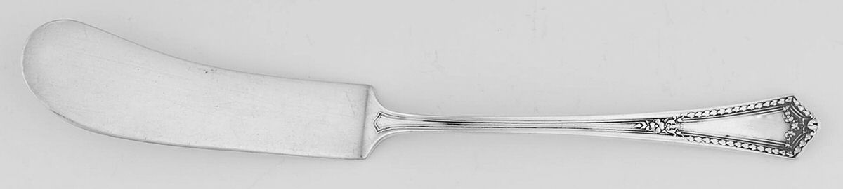 Chesterfield (Sterling, 1914) Flat Handle Master Butter Knife by International Silver-1
