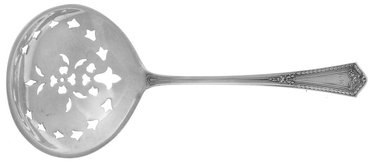 Chesterfield (Sterling, 1914) Solid Bon Bon Spoon with Pierced Bowl by International Silver-1