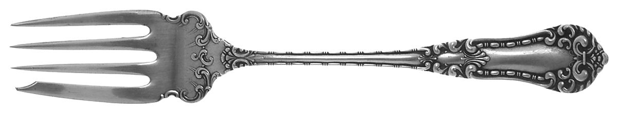 Chester (Sterling, 1900) Medium Solid Cold Meat Serving Fork by International Silver-1