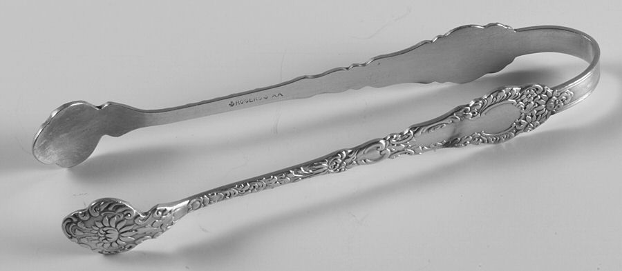 Chevalier (Silverplate, 1895) Sugar Tongs by International Silver-1