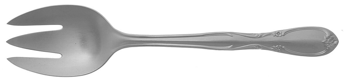 Chapel Hill (Stainless) Small Solid Cold Meat Serving Fork by International Silver-1