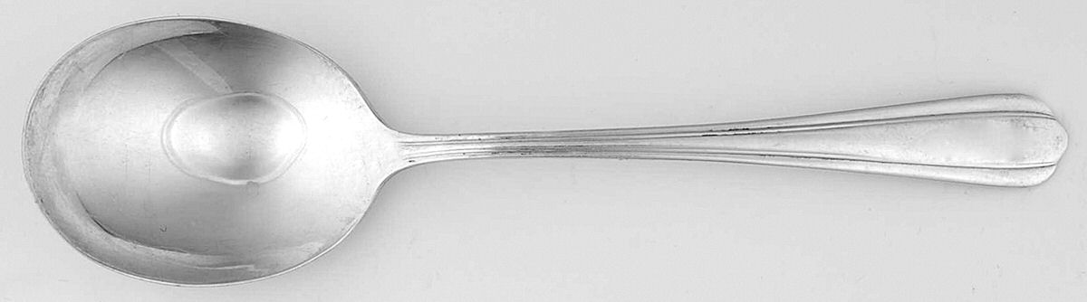 Chimes (Sterling, 1938, No Monograms) Round Bowl Soup Spoon (Cream Soup) by International Silver-1