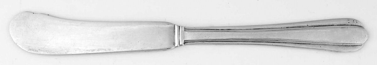 Chimes (Sterling, 1938, No Monograms) Flat Handle Butter Spreader by International Silver-1