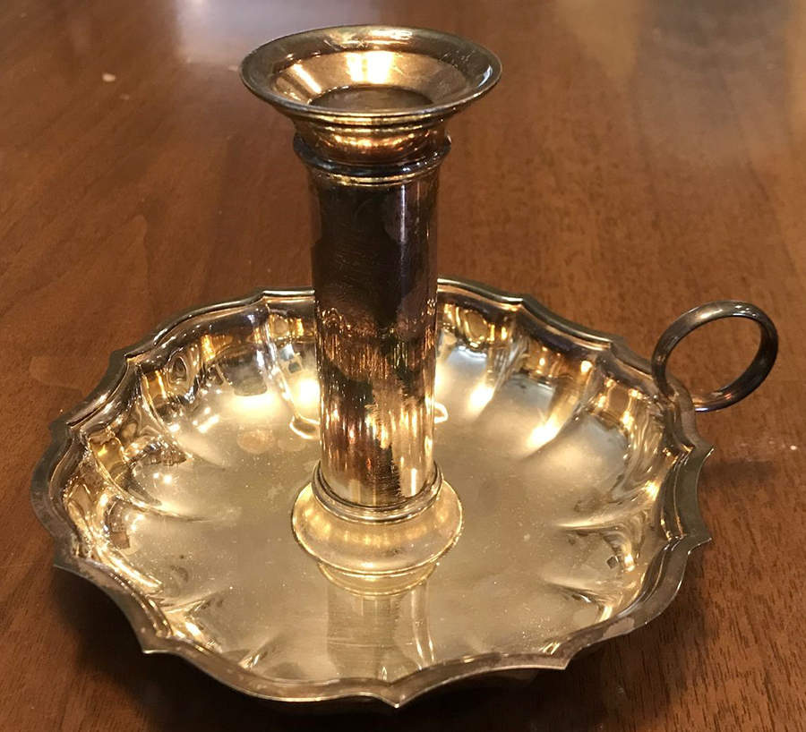 Chippendale (Silverplate, Hollowware, Four Toe) Silverplate Chamberstick by International Silver-1