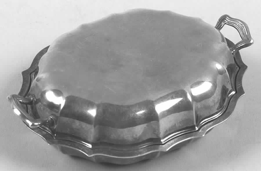 Chippendale (Silverplate, Hollowware, Four Toe) Plated Covered Bon Bon Bowl by International Silver-1