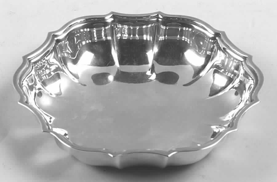 Chippendale (Silverplate, Hollowware, Four Toe) Small Silverplate Bon Bon Bowl by International Silver-1