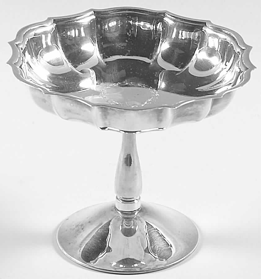 Chippendale (Silverplate, Hollowware, Four Toe) Small Silverplate Compote by International Silver-1