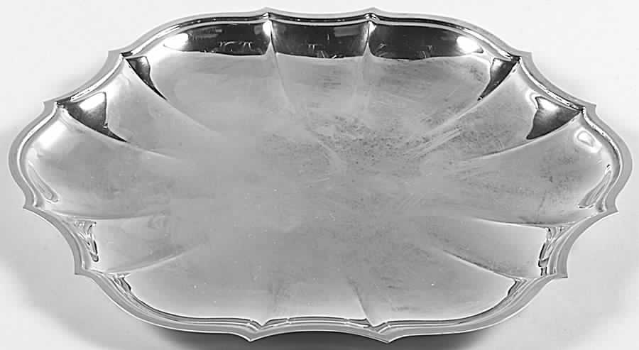 Chippendale (Silverplate, Hollowware, Four Toe) Silverplate Sandwich Plate by International Silver-1