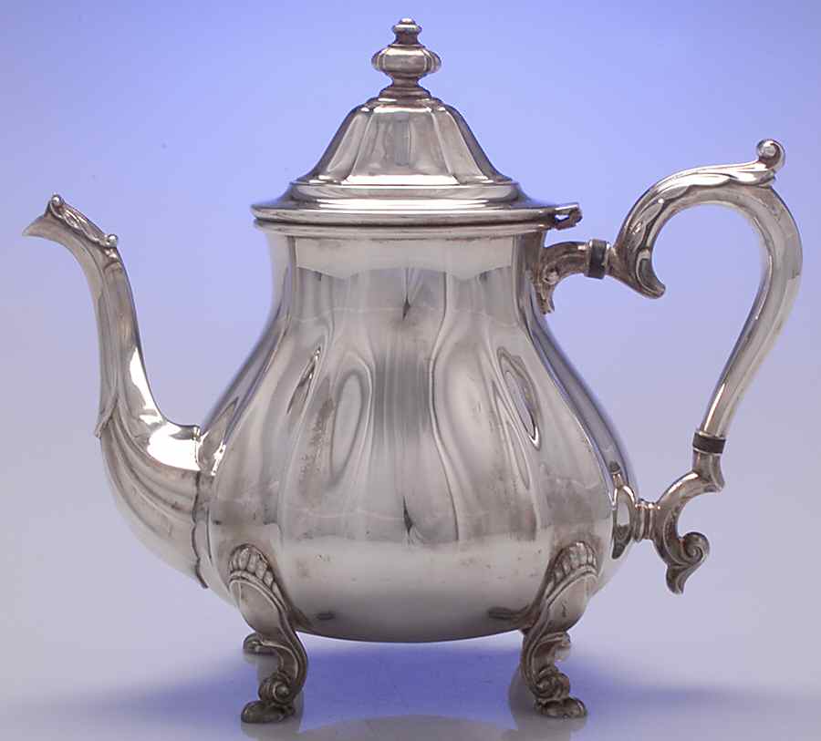 Chippendale (Silverplate, Hollowware, Four Toe) Teapot by International Silver-1
