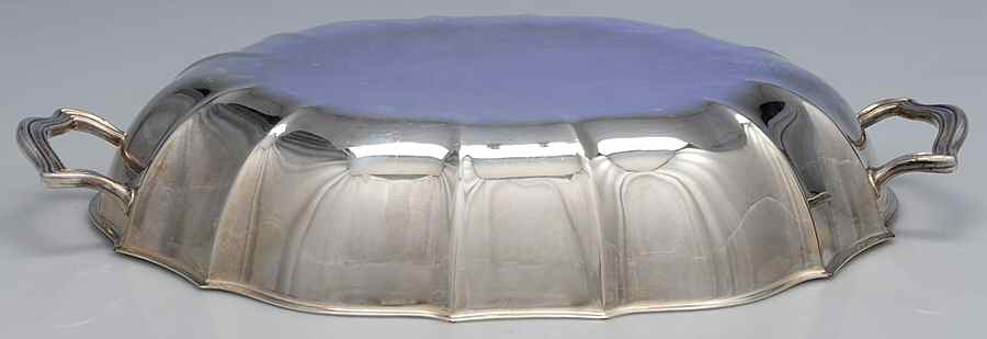 Chippendale (Silverplate, Hollowware, Four Toe) Double Vegetable Bowl-Lid by International Silver-1