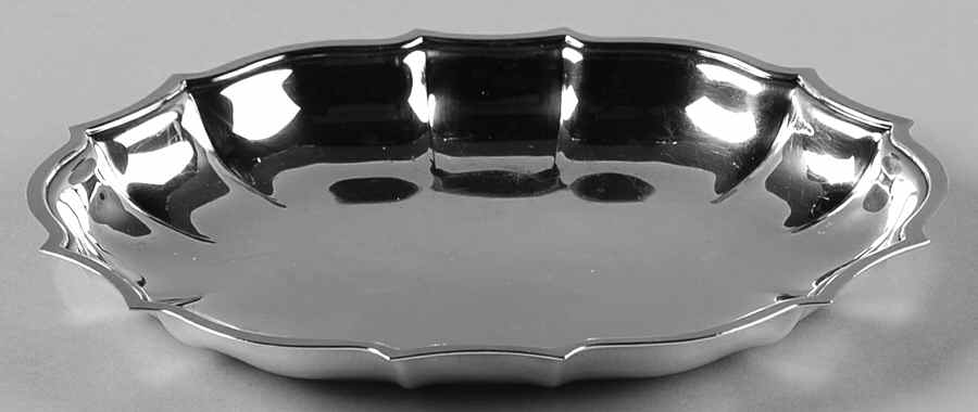 Chippendale (Silverplate, Hollowware, Four Toe) Medium Silverplate Bon Bon Bowl by International Silver-1