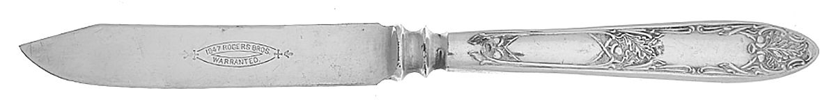 Charter Oak (Silverplate, 1906) Individual Solid Fruit Knife by International Silver-1