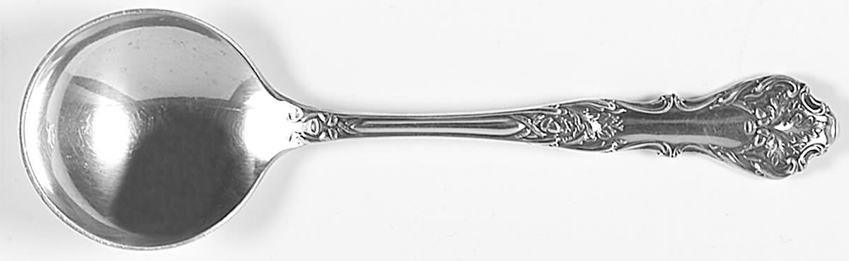 Charter Oak (Silverplate, 1906) Round Bowl Soup Spoon (Bouillon) by International Silver-1