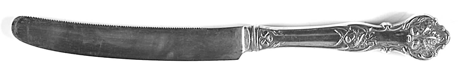 Charter Oak (Silverplate, 1906) Orange Knife with Silverplate Blade by International Silver-1