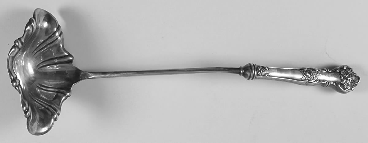 Charter Oak (Silverplate, 1906) Punch Ladle with Silverplate Bowl by International Silver-1
