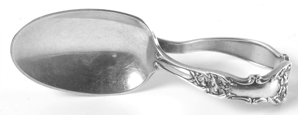 Charter Oak (Silverplate, 1906) Curved Handle Baby Spoon by International Silver-1