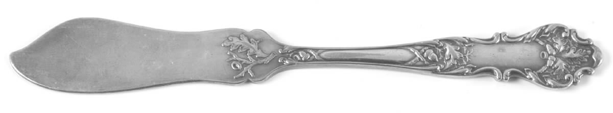 Charter Oak (Silverplate, 1906) Flat Handle Butter Spreader by International Silver-1