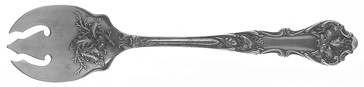 Charter Oak (Silverplate, 1906) Ice Cream Fork by International Silver-1