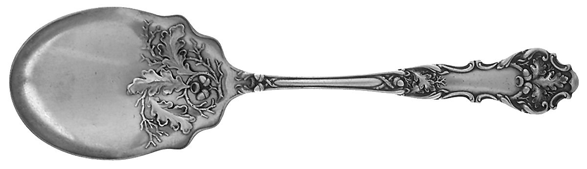 Charter Oak (Silverplate, 1906) Solid Salad Serving Spoon by International Silver-1