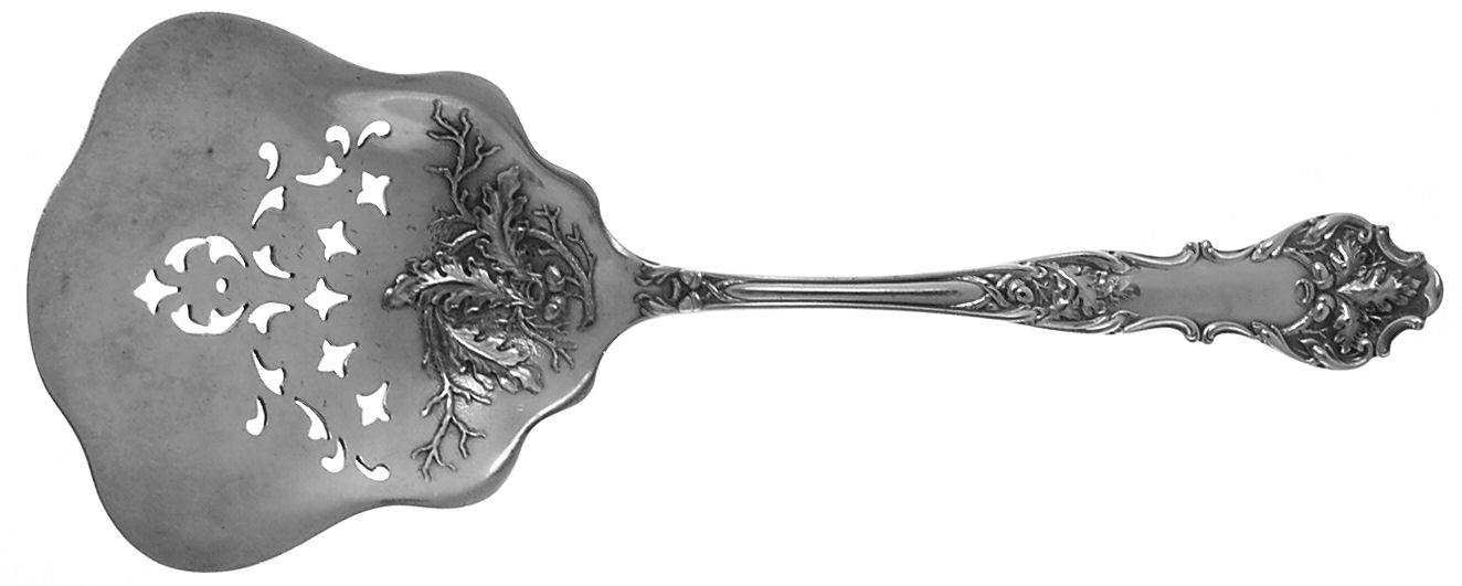 Charter Oak (Silverplate, 1906) Ice Serving Spoon Large by International Silver-1